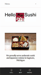 Mobile Screenshot of hellosushisaginaw.com