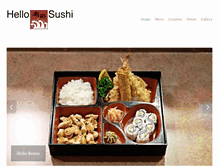Tablet Screenshot of hellosushisaginaw.com